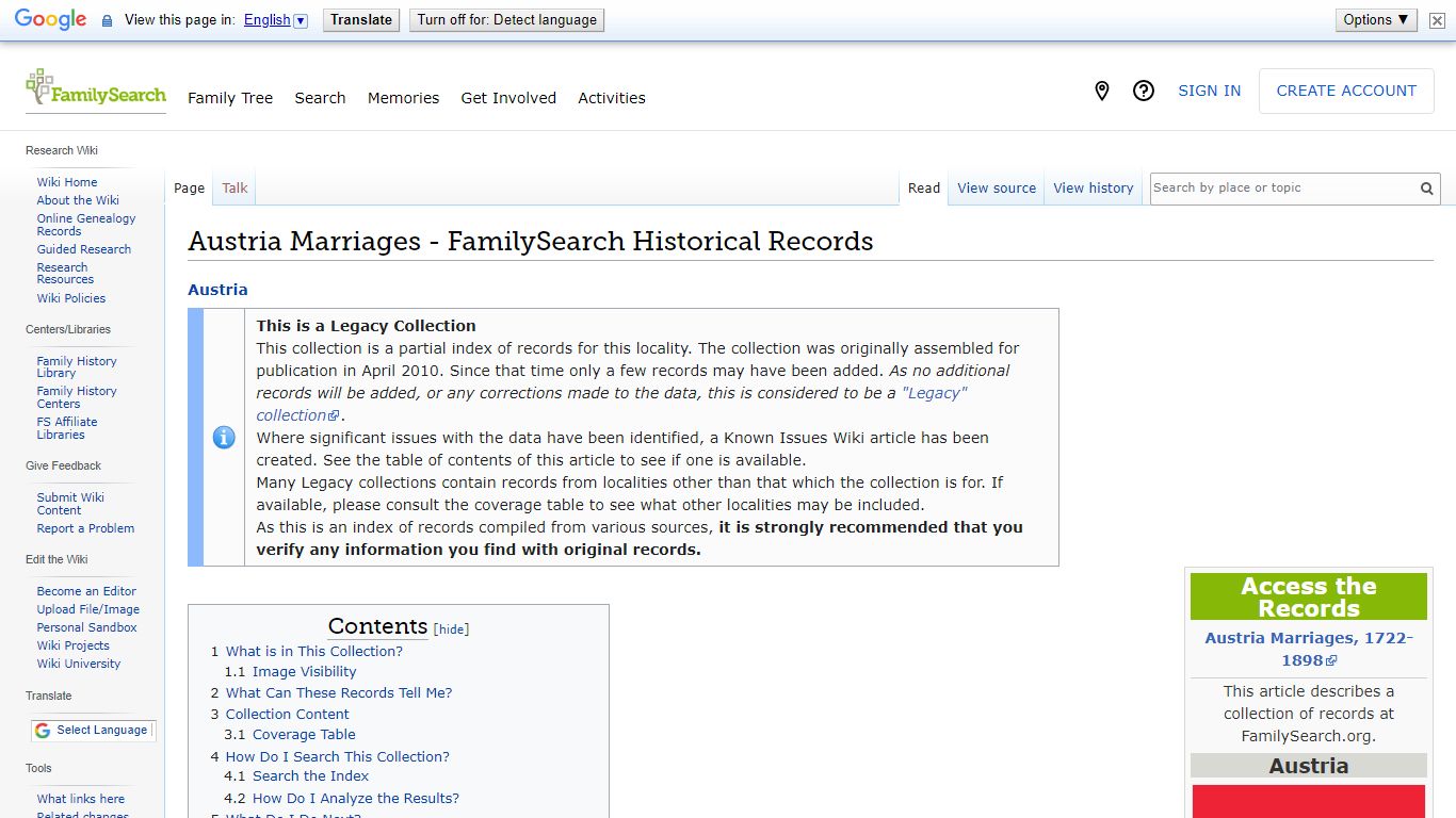 Austria Marriages - FamilySearch Historical Records