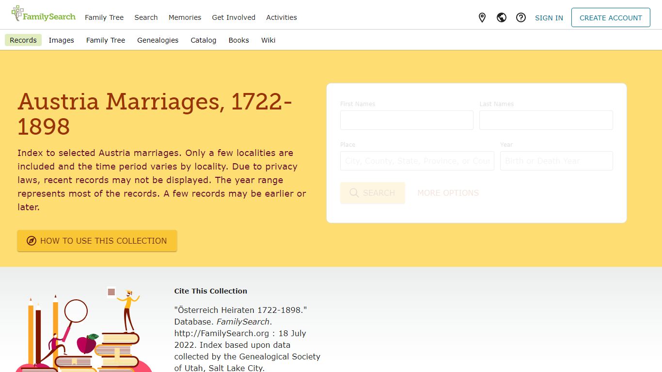 Austria Marriages, 1722-1898 • FamilySearch